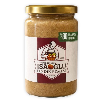 İsaoğlu %80 Organik Fındık Ezmesi (500 gr)