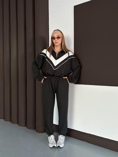 Kadın Modal Ultra Soft Sweet Jogger Örme Pantolon Takım Antrasit