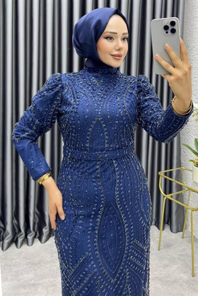Ayliz Tasarım Kalem Abiye 6650 Lacivert