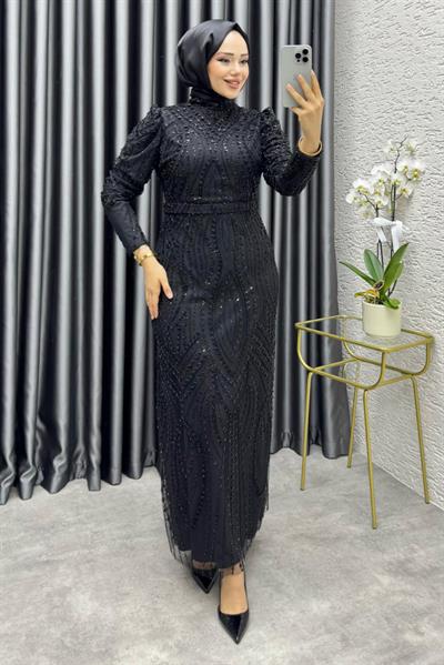 Ayliz Tasarım Kalem Abiye 6650 Siyah
