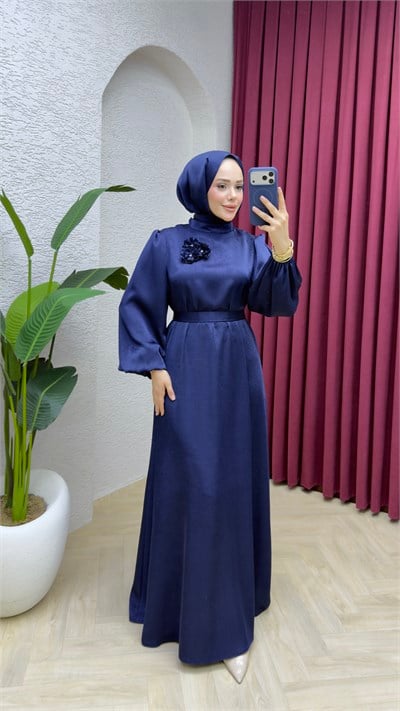 Ceren Elbise 1037 Lacivert