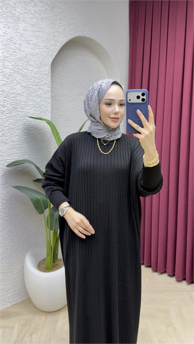 Çiçek Merserize Takım 0622 Siyah