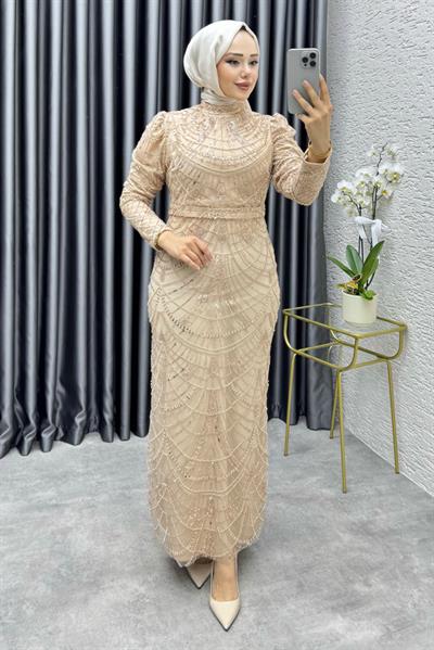 Defne Kalem Abiye 6649 Vizon
