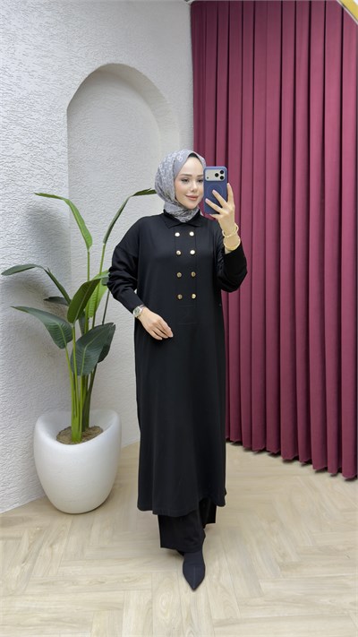 Dilara Merserize Takım 7041 Siyah
