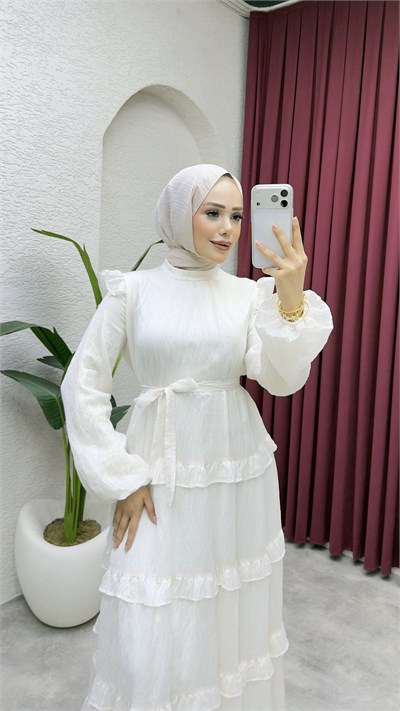 Firuze Salaş Elbise 1023 Taş