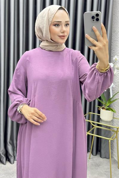 Hafsa İthal Aerobin Elbise 4003 Lila