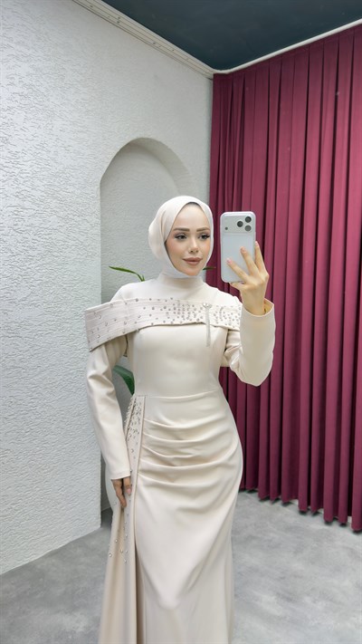 Hürrem Degaje Detay Abiye 8090 Taş