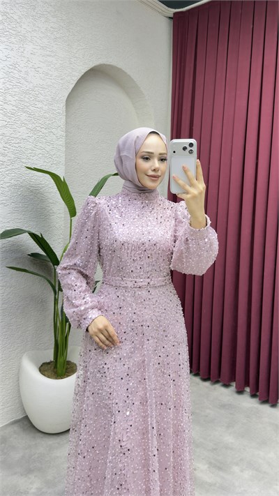 Maral Pullu Abiye 6653 Pudra