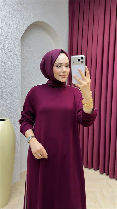 Merve Pantolonlu Takım 2723 Bordo