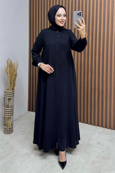 Mevlana Medine İpeği Ferace 1001 Siyah