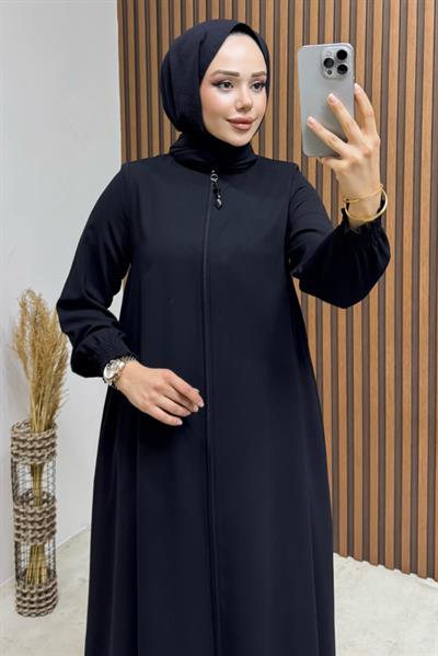 Mevlana Medine İpeği Ferace 1001 Siyah