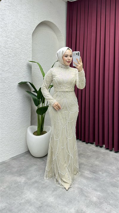 Mihre Taşlı Balık Abiye 8086 Taş