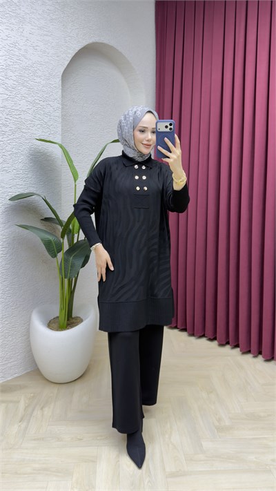 Narin Merserize Takım 7024 Siyah
