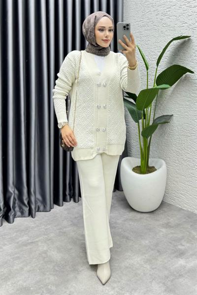 Nihal Simli Triko Takım 1321 Taş