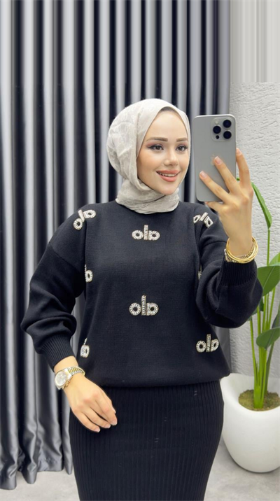 Rana Bolero Triko Takım 1021 Siyah