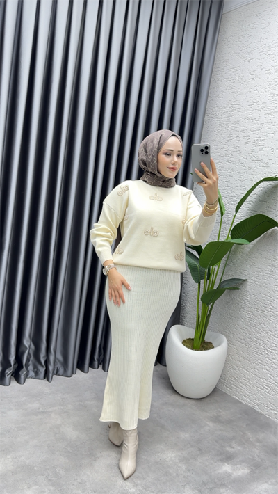 Rana Bolero Triko Takım 1021 Taş