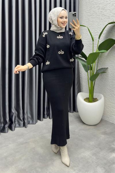 Rana Bolero Triko Takım 1021 Siyah