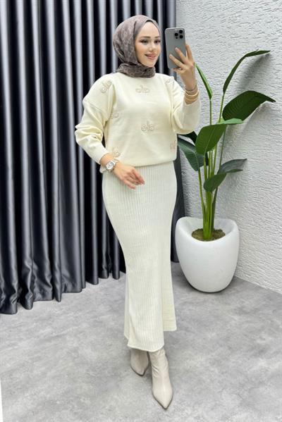 Rana Bolero Triko Takım 1021 Taş