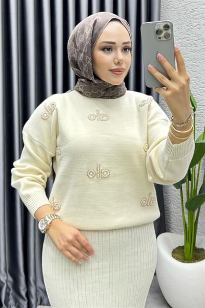 Rana Bolero Triko Takım 1021 Taş