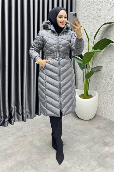 Royal Kapitone Şişme Mont 4033 Gri