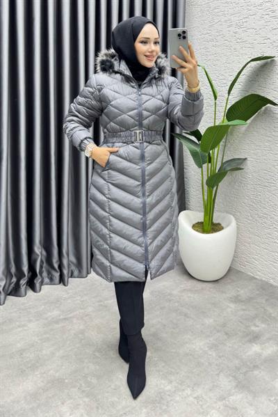 Royal Kapitone Şişme Mont 4033 Gri