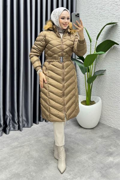 Royal Kapitone Şişme Mont 4033 Kahverengi