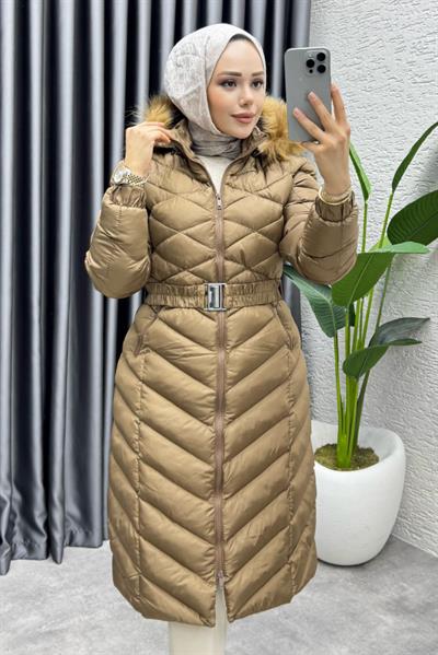 Royal Kapitone Şişme Mont 4033 Kahverengi
