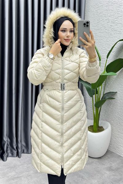 Royal Kapitone Şişme Mont 4033 Taş
