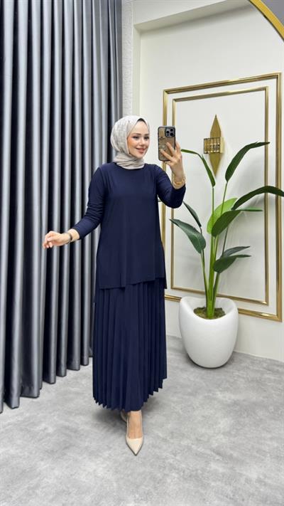 Sandy Etekli Takım 4125 Lacivert