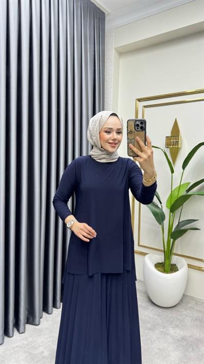 Sandy Etekli Takım 4125 Lacivert