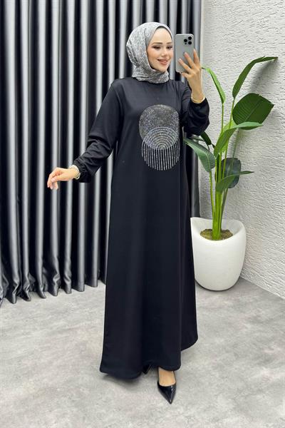 Sarnıç Elbise 3443 Siyah