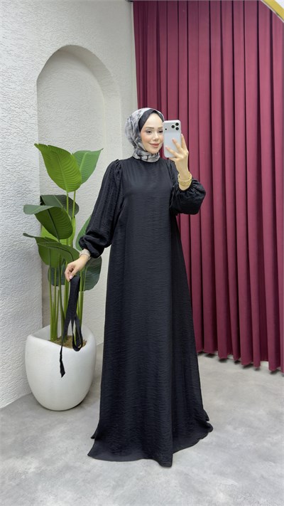 Selin Elbise 1025 Siyah