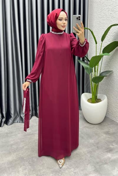 Seren Şifon Abiye 1005 Bordo