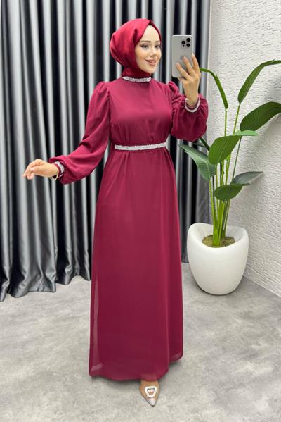 Seren Şifon Abiye 1005 Bordo