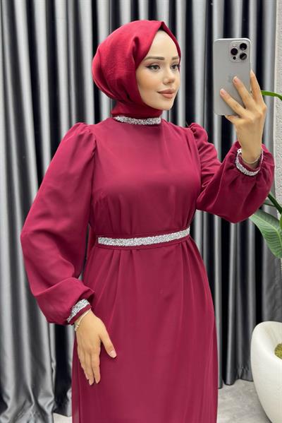 Seren Şifon Abiye 1005 Bordo