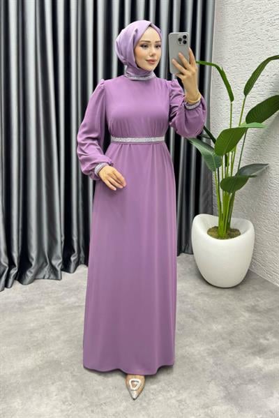 Seren Şifon Abiye 1005 Lila