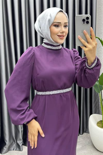 Seren Şifon Abiye 1005 Mor