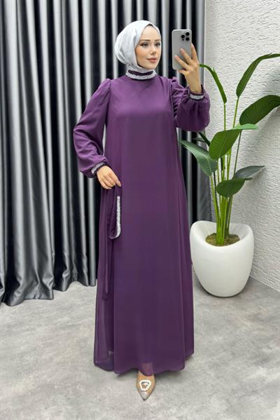 Seren Şifon Abiye 1005 Mor