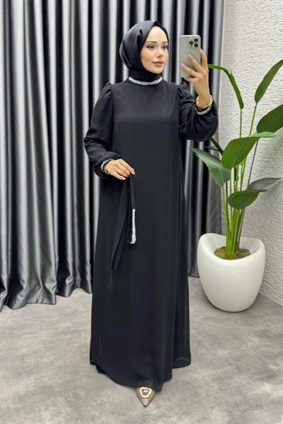 Seren Şifon Abiye 1005 Siyah