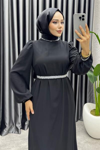 Seren Şifon Abiye 1005 Siyah