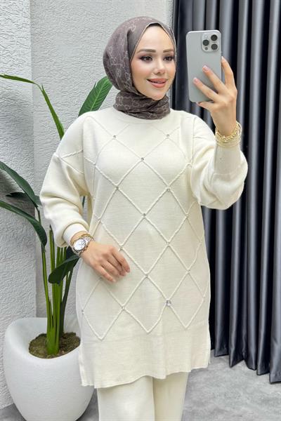 Serpme Taşlı Triko Takım 1209 Taş