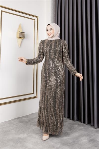 Taş İşlemeli Kalem Abiye 6621 Haki
