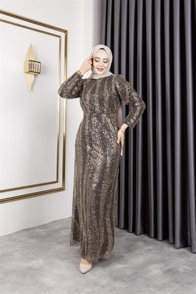 Taş İşlemeli Kalem Abiye 6621 Haki