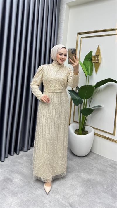 Taş İşlemeli Kalem Abiye 6620 Taş