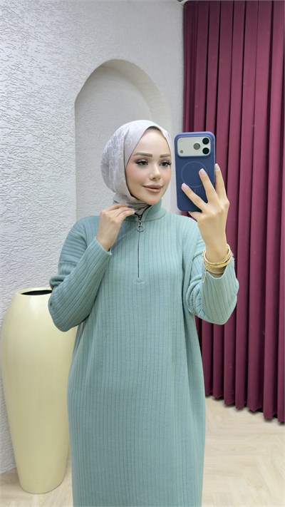 Yaren Elbise 3018 Mint Yeşili