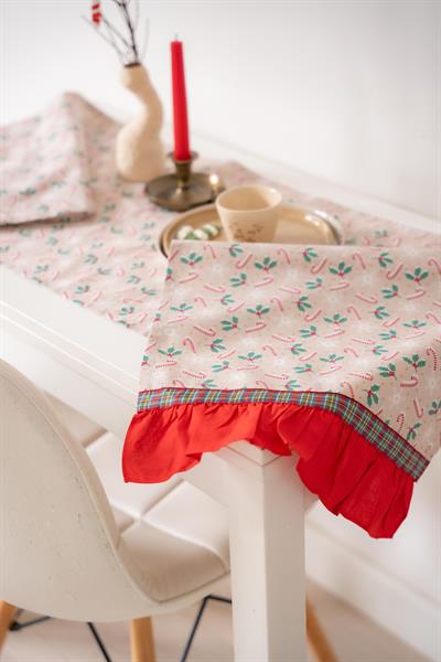 CANDY CANE YILBAŞI MASA RUNNER