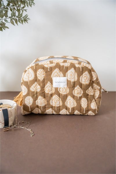 TOPRAK TONLARI MAKYAJ ÇANTASI & CLUTCH