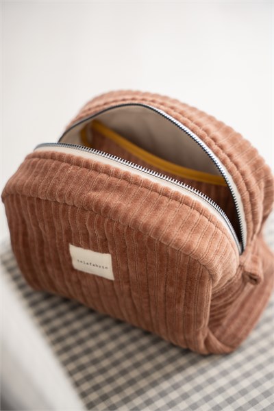 ORGANİK PAMUK KADİFE MAKYAJ ÇANTASI & CLUTCH – TARÇIN