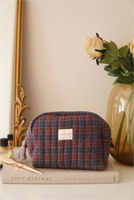 TARTAN (EKOSE) MAKYAJ ÇANTASI & CLUTCH