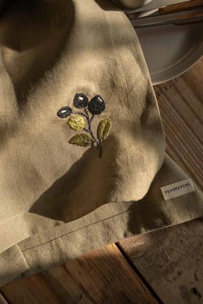ZEYTİN NAKIŞLI KETEN PEÇETE Special Collection